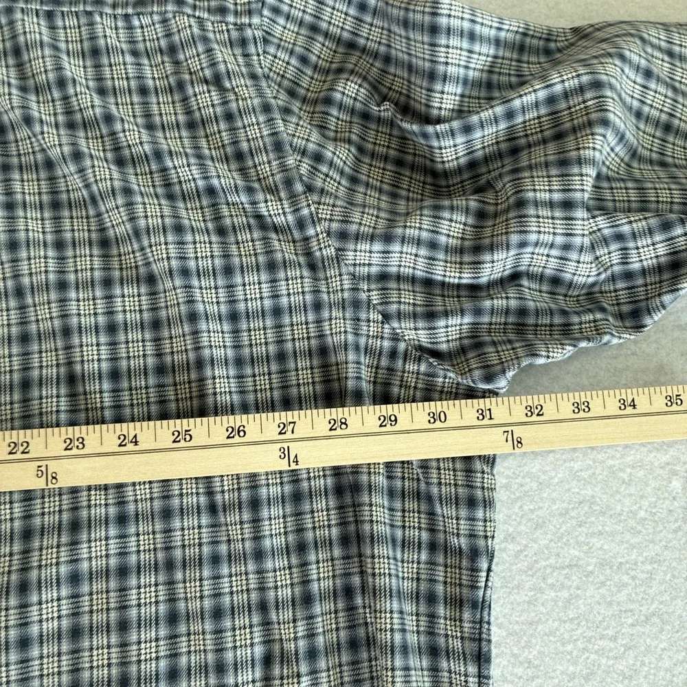 Vintage Polo Ralph Lauren Shirt Men 3XLT Classic Fit Plaid Cotton Button Down